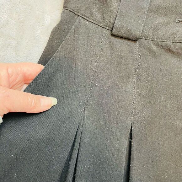 Vintage Best American Midi Skirt Juniors 7/8 Black Button Goth Witchy Whimsigoth - Picture 5 of 8